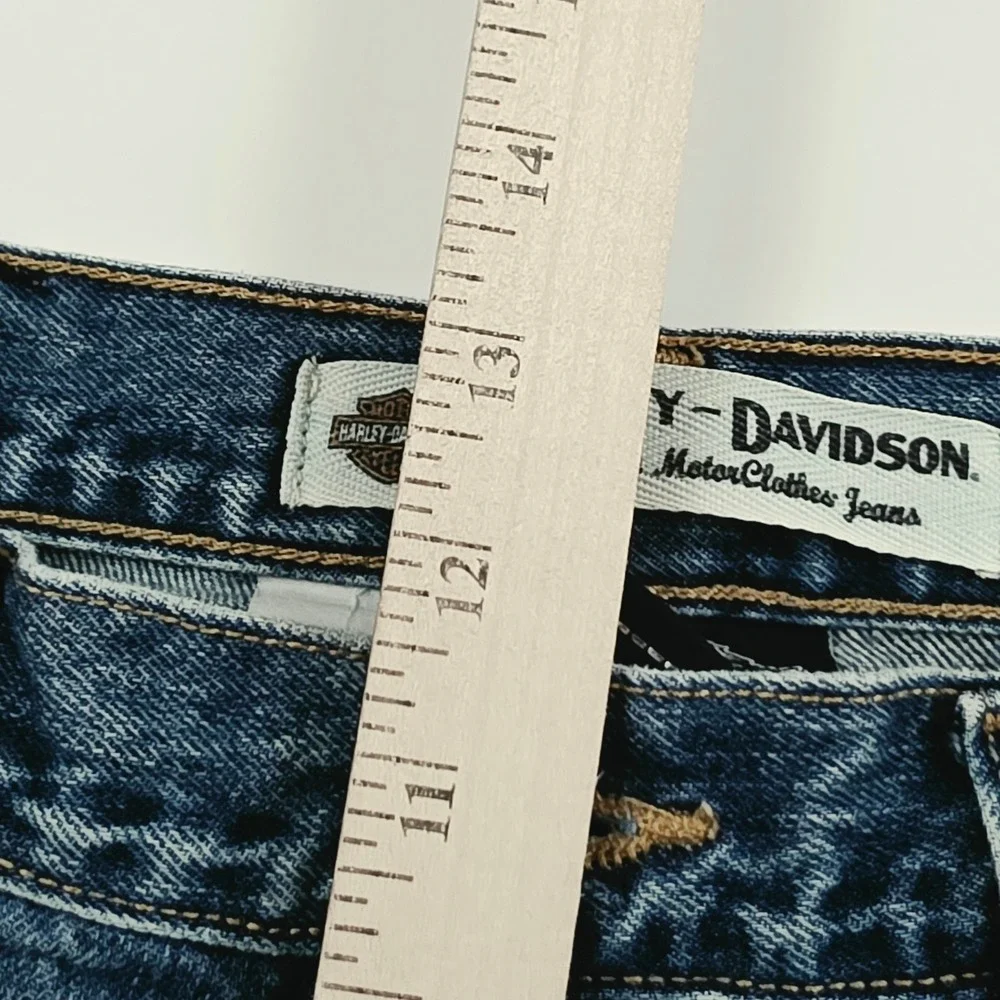 Harley-Davidson Jeans Mens 34x30 Blue Vintage Biker Motorcycle 90s Style Moto
